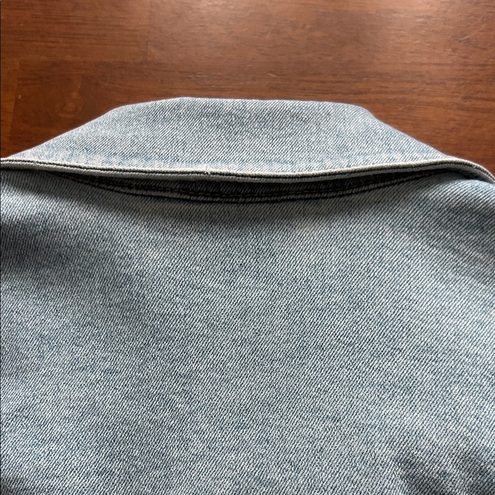 Lauren Conrad Light Blue Denim With Tie Women's Jacket size xl - Picture 9 of 10